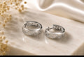 18K Gold Diamond Huggie Hoop Earrings | Luxury Diamond Earrings