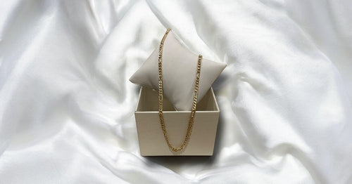 18K Gold Figaro Chain Necklace | Classic Everyday Necklace